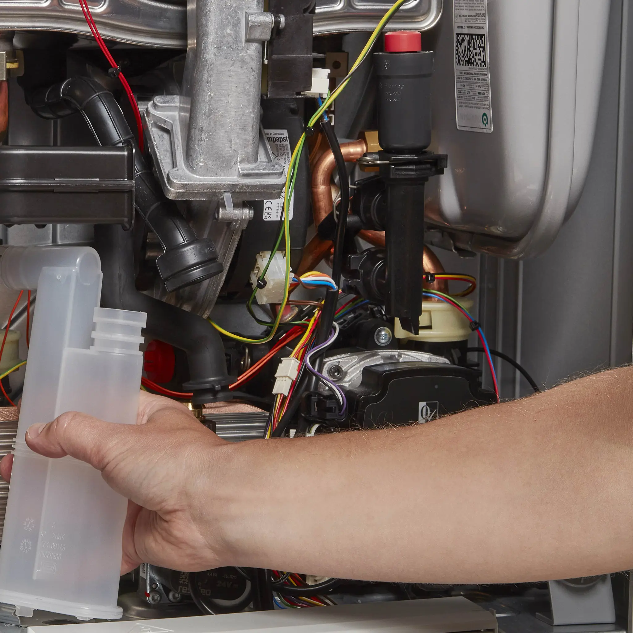 A boiler service underway